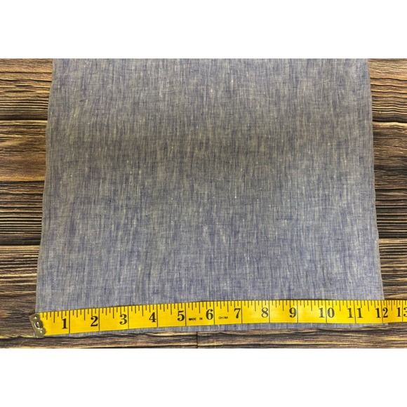 Lafayette 148 Pants Womens L Blue Linen Cropped Wide Leg Culottes New York - Picture 8 of 16